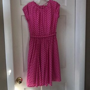 COPY - Land’s End girls size 8 pink dress w/ hearts